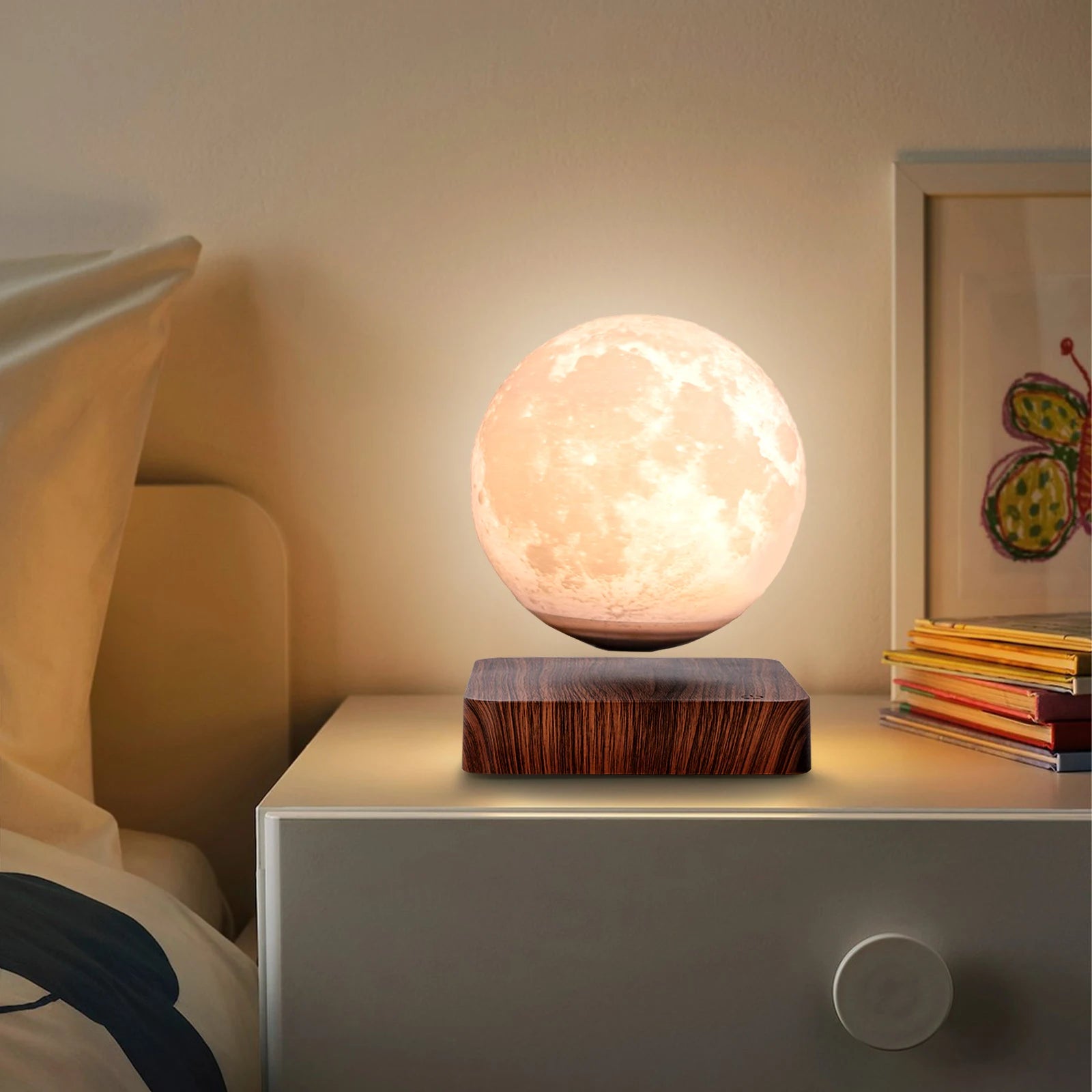 Magnetic levitation moon lamp hotsell